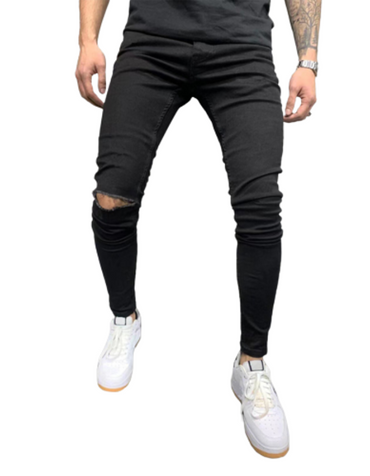 SHOPIQAT Ripped Skinny Fit Jeans