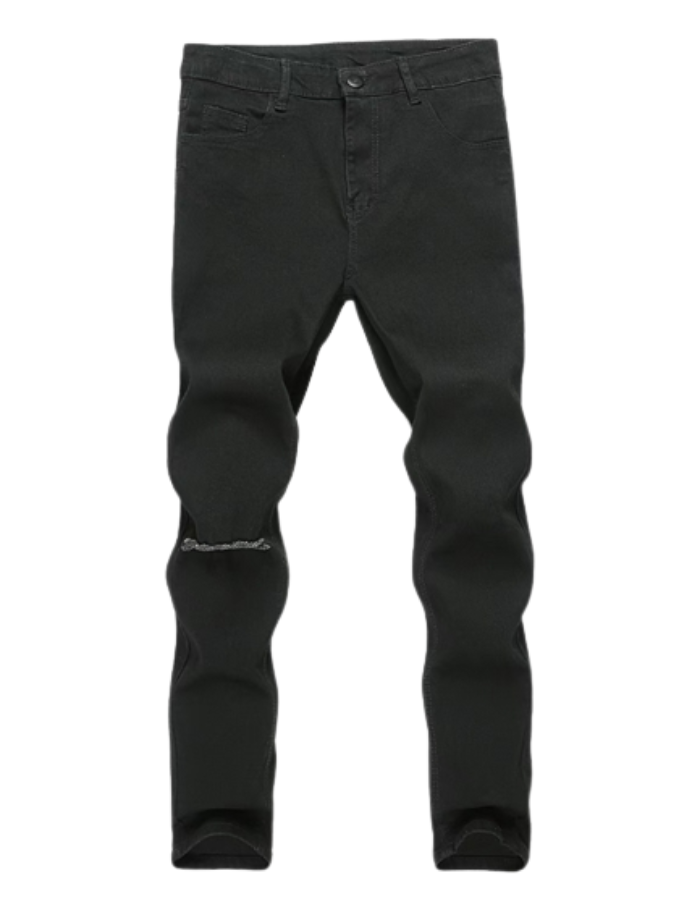 SHOPIQAT Ripped Skinny Fit Jeans