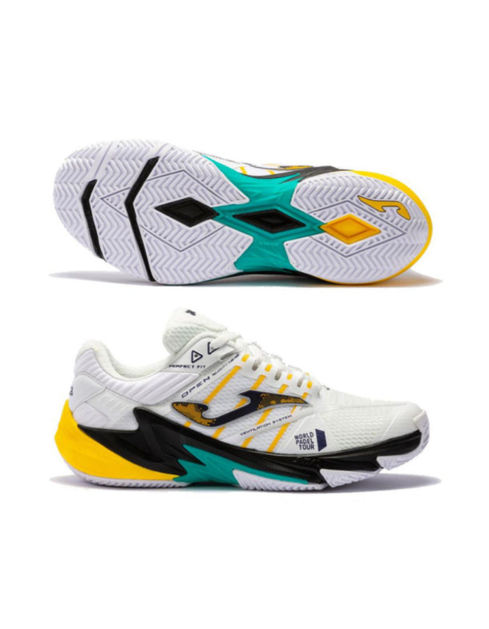 Joma T.Open Padel Shoes - White/Gold - Premium  from shopiqat - Just $28! Shop now at shopiqat