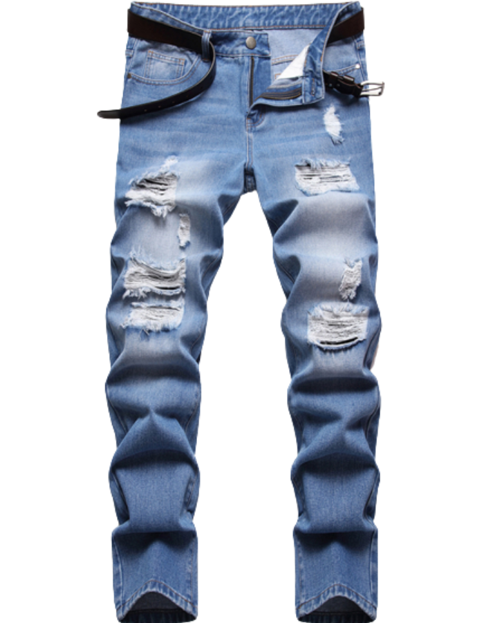 SHOPIQAT Distressed Jeans