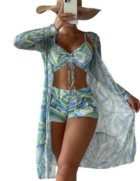 SHOPIQAT 3-Pieces Set Bikini Swimwear