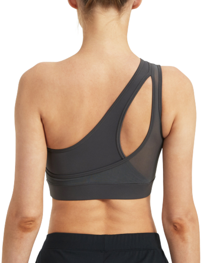 SHOPIQAT Mesh One Shoulder Sports Bra