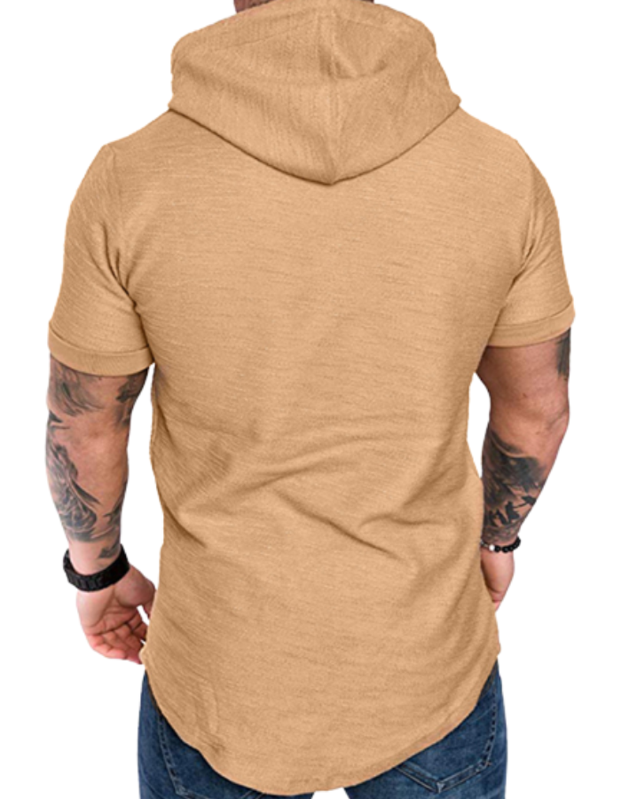 SHOPIQAT Short-Sleeved Hoodie
