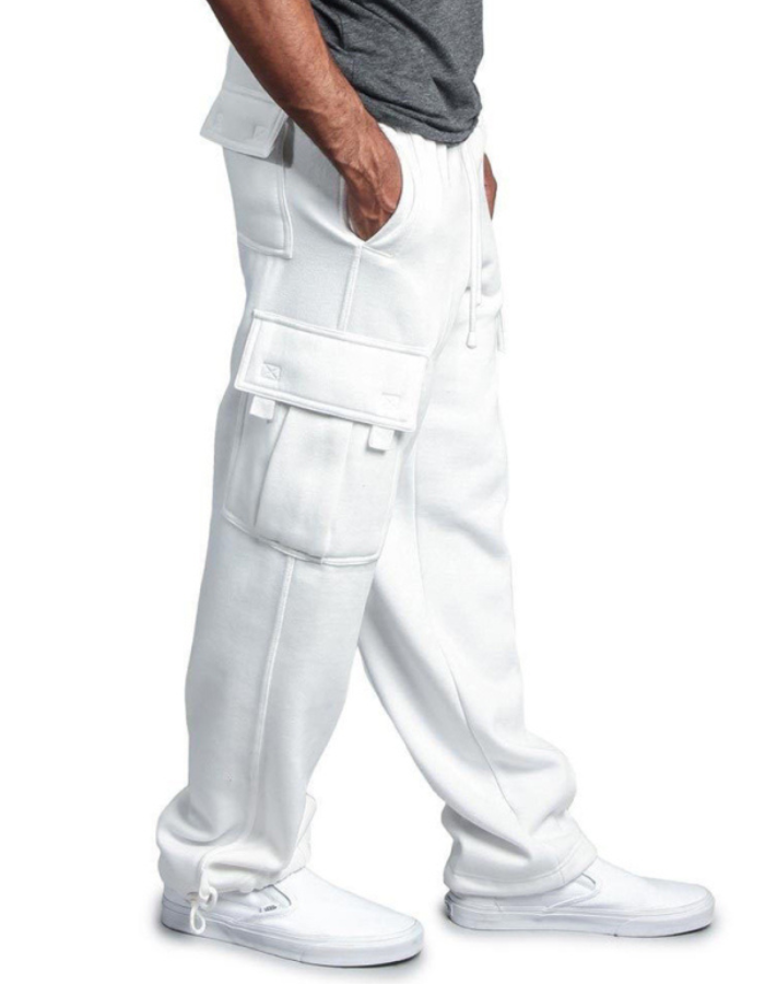 SHOPIQAT Drawstring Waist Cargo Pants