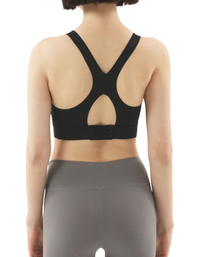 SHOPIQAT High-Strength Shockproof Push-Up Seamless Back Sports Bra