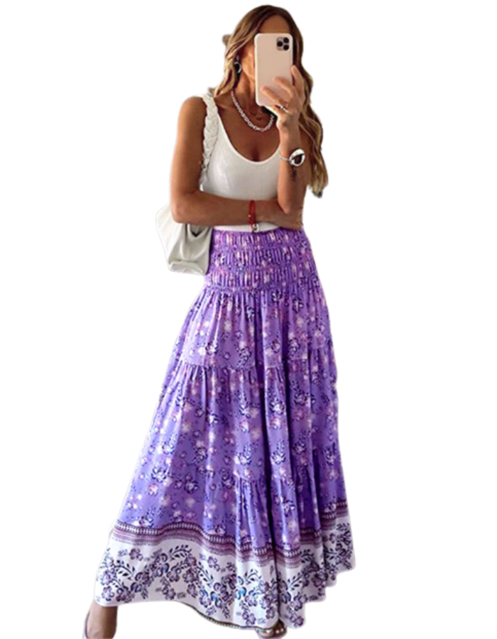 SHOPIQAT Ladies Casual Fashion Boho Skirt - Premium  from shopiqat - Just $6.950! Shop now at shopiqat