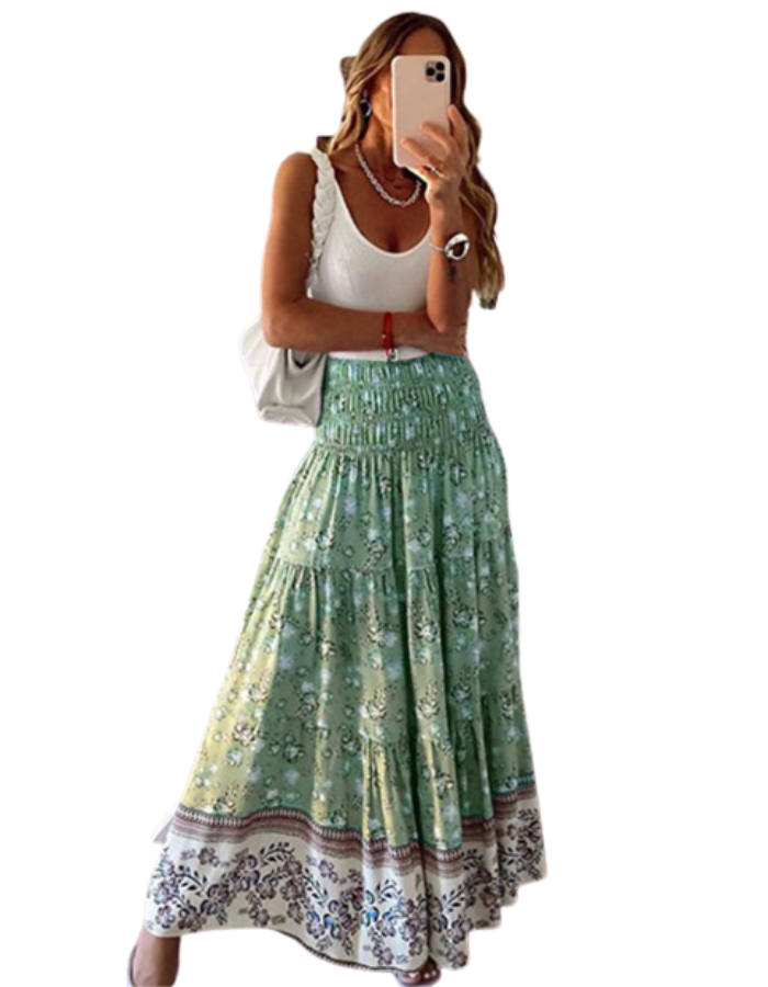 SHOPIQAT Ladies Casual Fashion Boho Skirt - Premium  from shopiqat - Just $6.950! Shop now at shopiqat