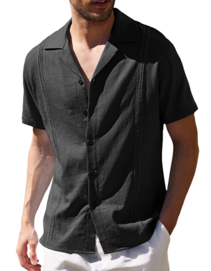 SHOPIQAT Linen Resort Shirt