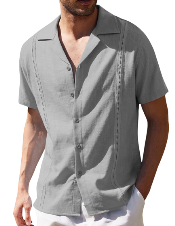 SHOPIQAT Linen Resort Shirt