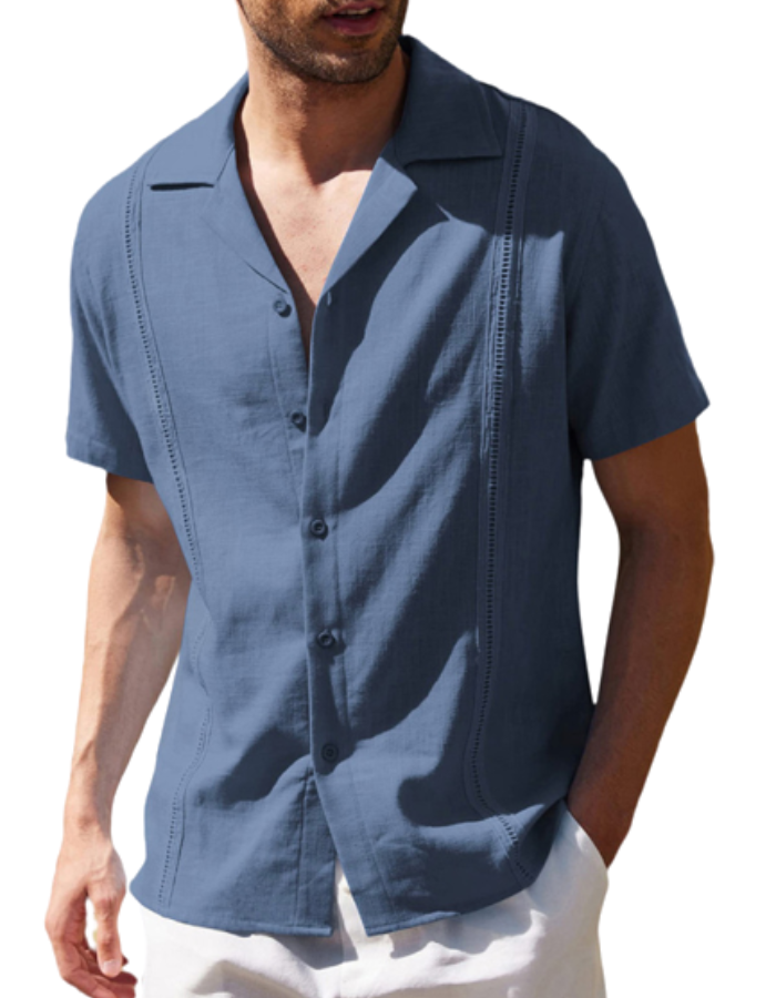 SHOPIQAT Linen Resort Shirt
