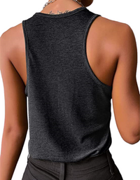 SHOPIQAT Button Knit Tank Top - Premium  from shopiqat - Just $5.300! Shop now at shopiqat