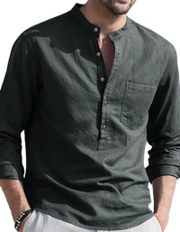 SHOPIQAT Long Sleeve Henley