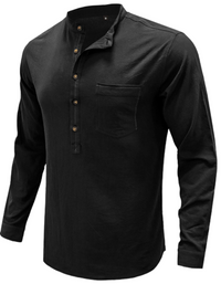 SHOPIQAT Long Sleeve Henley