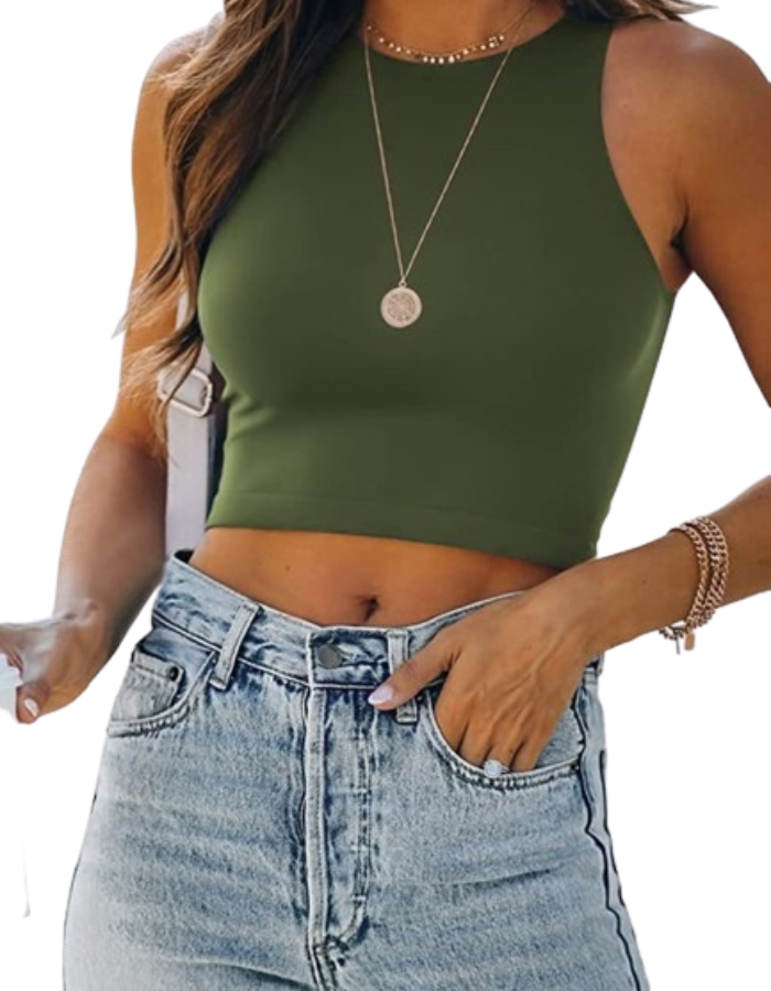 SHOPIQAT Essential Crop Tank - Premium  from shopiqat - Just $3.750! Shop now at shopiqat