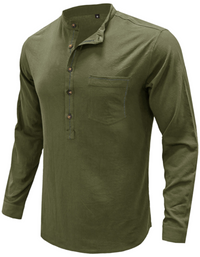 SHOPIQAT Long Sleeve Henley