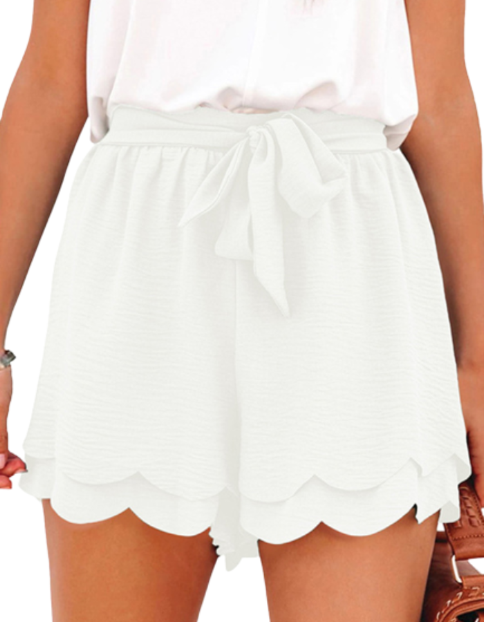 SHOPIQAT Butterfly End Waist Lounge Short with Belt - Premium  from shopiqat - Just $5.400! Shop now at shopiqat