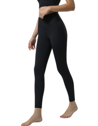 SHOPIQAT Double Sided Pocket High Waist  Sports Pants