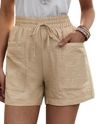SHOPIQAT Drawstring Frayed-hem Shorts - Premium  from shopiqat - Just $5.300! Shop now at shopiqat