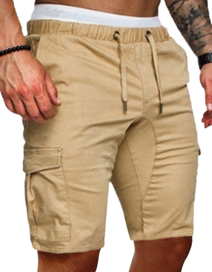 SHOPIQAT Double-knit Cargo Shorts