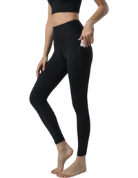 SHOPIQAT Double Sided Pocket High Waist  Sports Pants