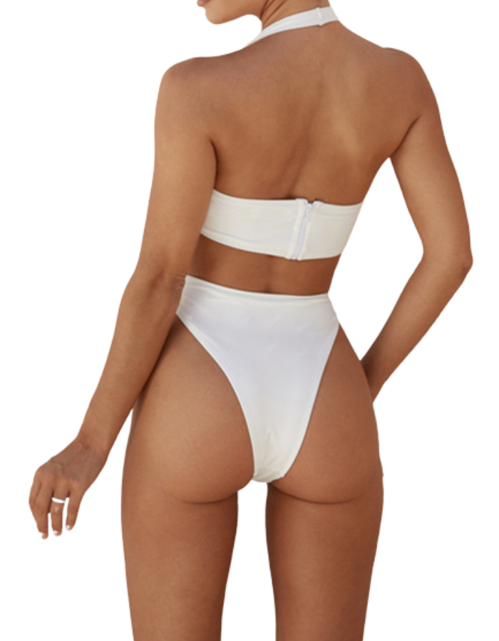 SHOPIQAT O-ring Cutout One-Piece Swimsuit
