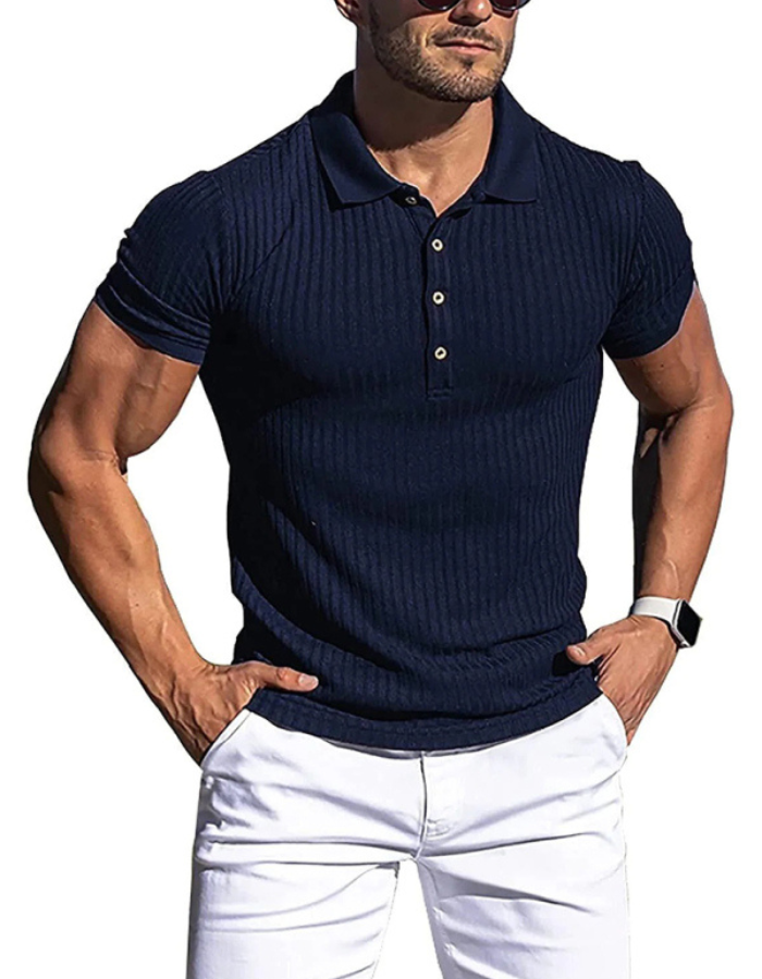 SHOPIQAT Slim Fit Polo Shirt
