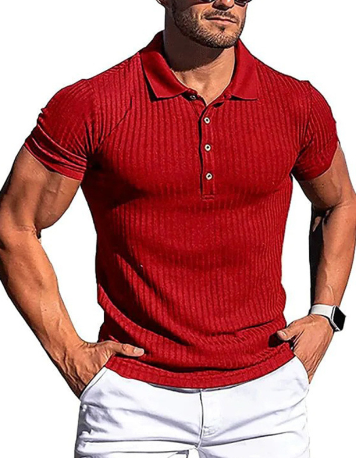 SHOPIQAT Slim Fit Polo Shirt
