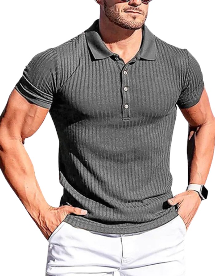 SHOPIQAT Slim Fit Polo Shirt