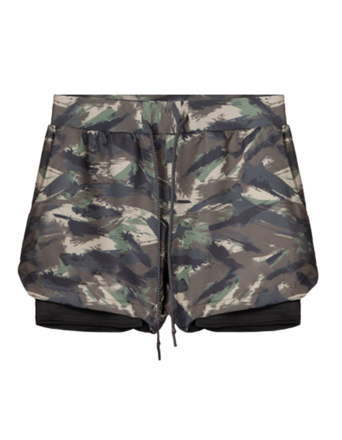 SHOPIQAT 2-in-1 Sports Drawstring Shorts