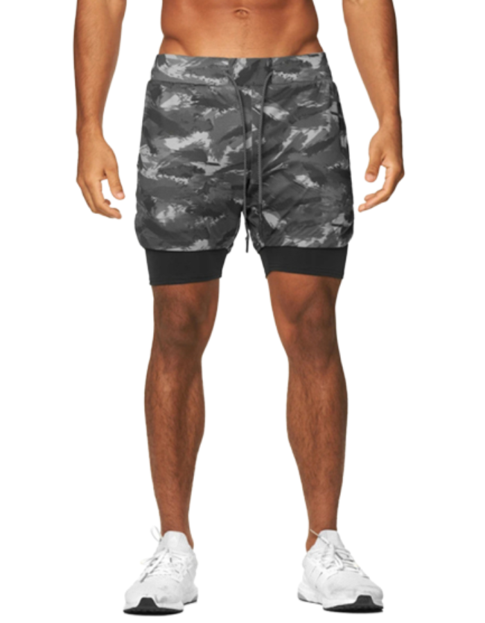 SHOPIQAT 2-in-1 Sports Drawstring Shorts