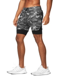 SHOPIQAT 2-in-1 Sports Drawstring Shorts