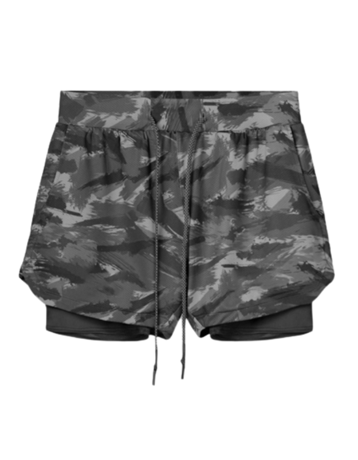 SHOPIQAT 2-in-1 Sports Drawstring Shorts