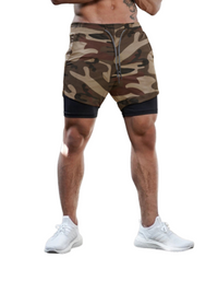 SHOPIQAT 2-in-1 Sports Drawstring Shorts