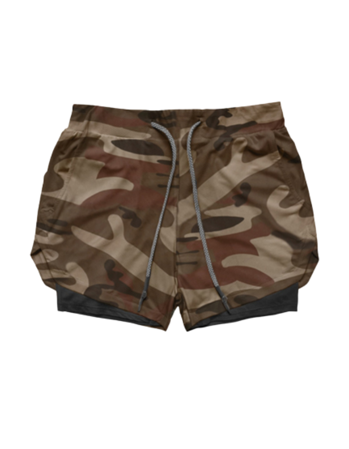 SHOPIQAT 2-in-1 Sports Drawstring Shorts