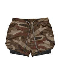 SHOPIQAT 2-in-1 Sports Drawstring Shorts