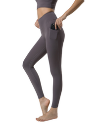 SHOPIQAT Double Sided Pocket High Waist  Sports Pants
