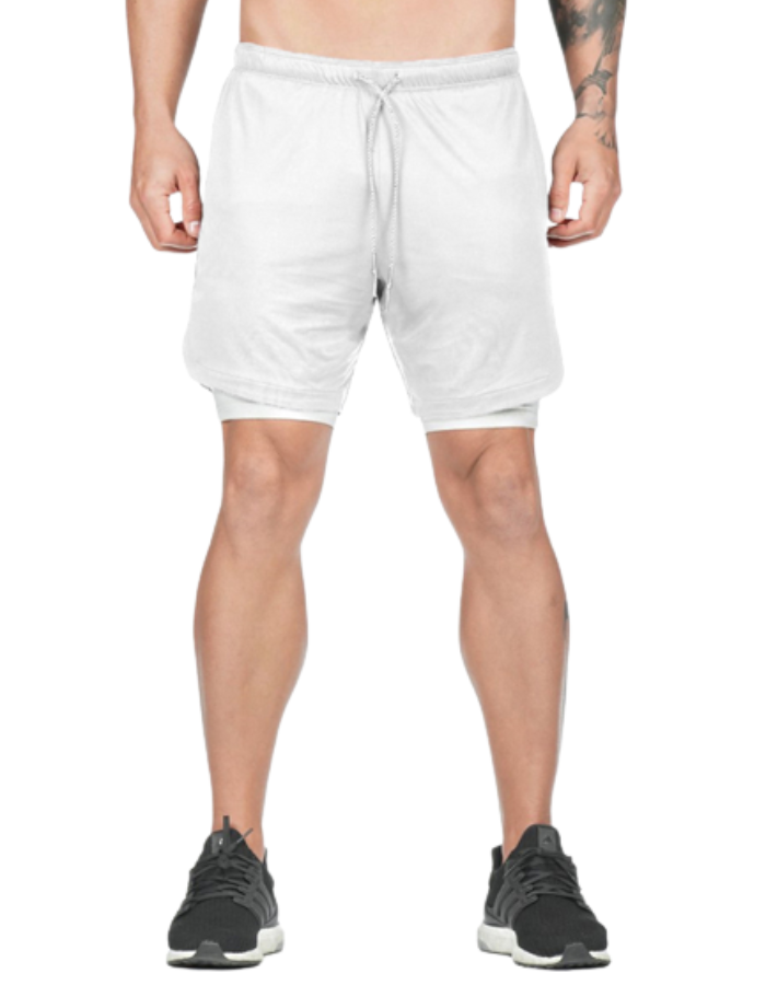 SHOPIQAT Running 2-in1 Drawstring Shorts