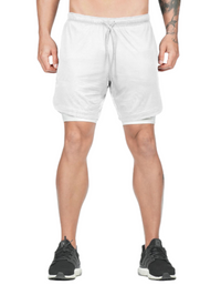 SHOPIQAT Running 2-in1 Drawstring Shorts