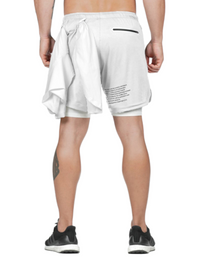 SHOPIQAT Running 2-in1 Drawstring Shorts