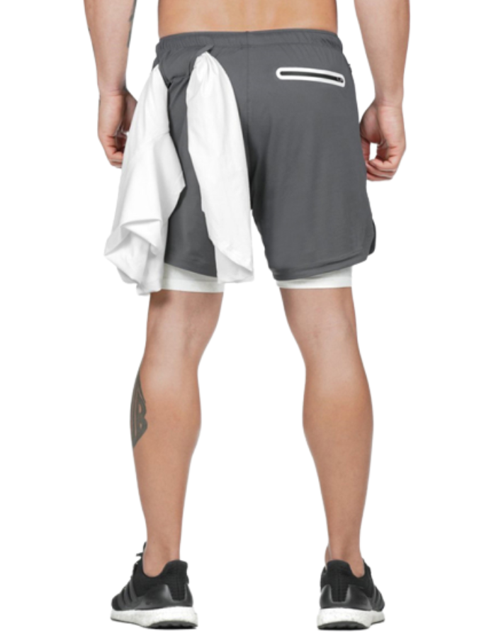 SHOPIQAT Running 2-in1 Drawstring Shorts