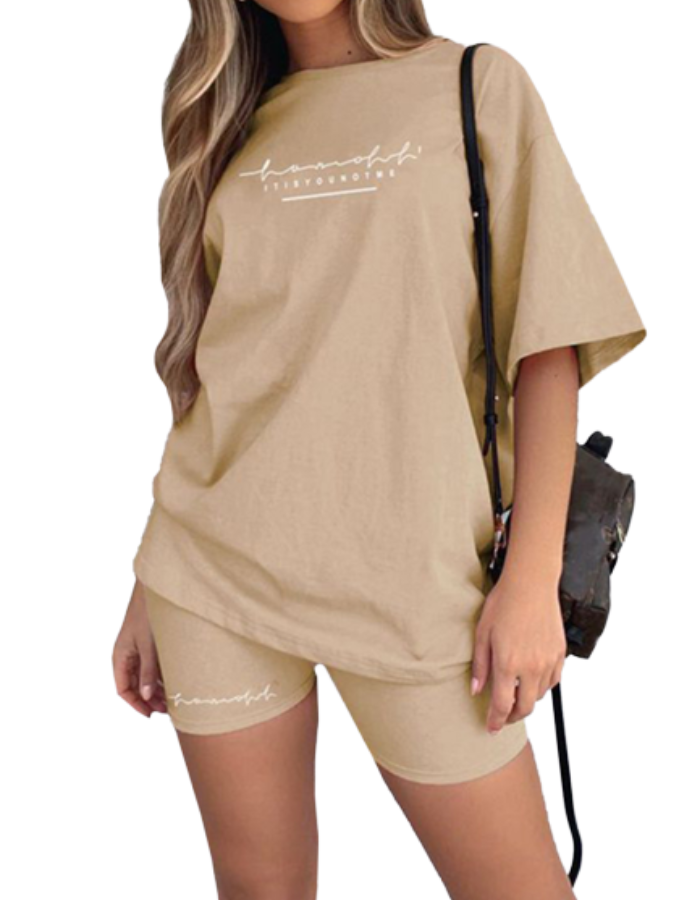 SHOPIQAT Double Dry T-shirt And Matching Shorts
