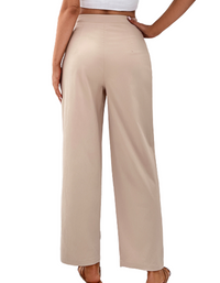 SHOPIQAT Cropped Tie Waist Pants - Premium  from shopiqat - Just $6.350! Shop now at shopiqat