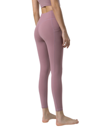 SHOPIQAT Double Sided Pocket High Waist  Sports Pants