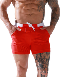 SHOPIQAT Lined Tethered Swim Shorts