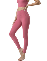 SHOPIQAT Double Sided Pocket High Waist  Sports Pants