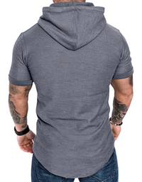SHOPIQAT Short-Sleeved Hoodie