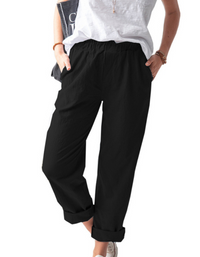 SHOPIQAT High Waist Straight Trousers - Premium  from shopiqat - Just $6.00! Shop now at shopiqat
