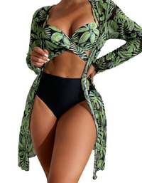 SHOPIQAT Tropical 3-Pieces Set Bikini