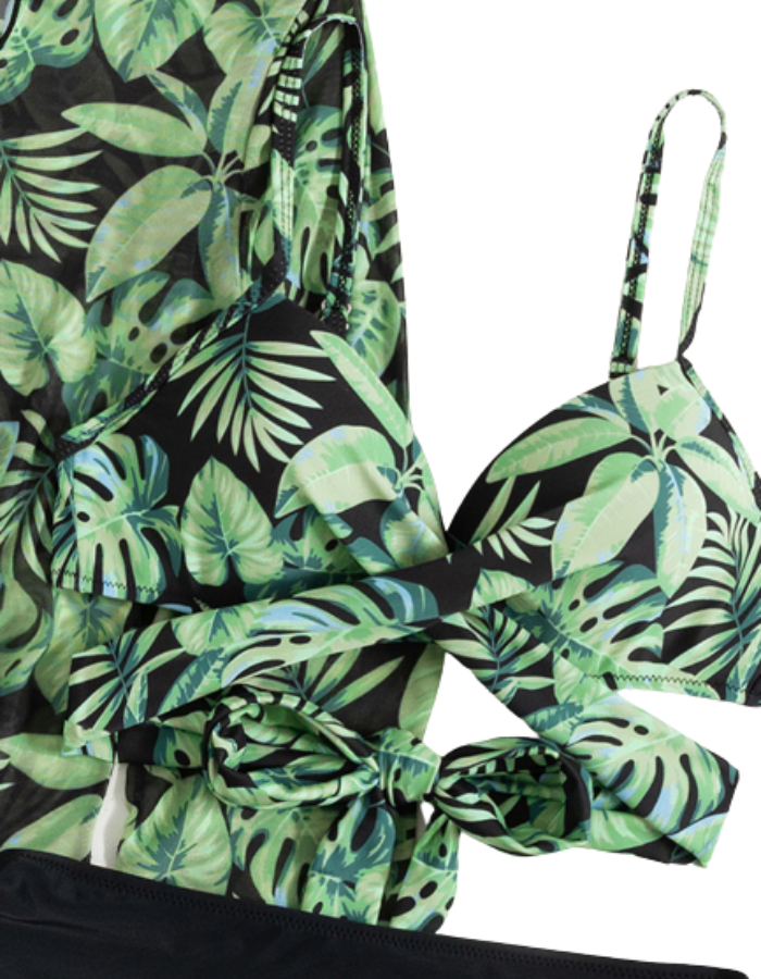 SHOPIQAT Tropical 3-Pieces Set Bikini