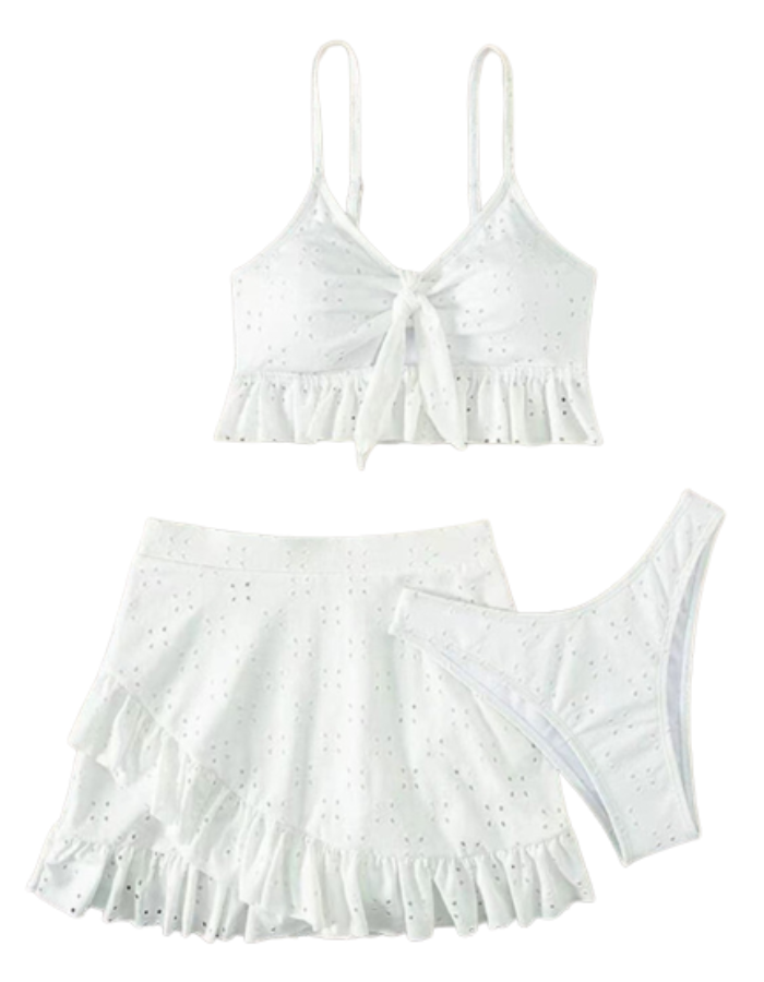 SHOPIQAT Ruffle Hem Two-Piece Set